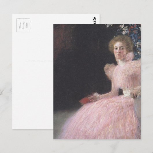 Gustav Klimt - Bildnis Sonja Knips Portrait Briefkaart (Voorkant / Achterkant)