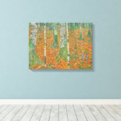 Gustav Klimt - Birch Forest Canvas Afdruk (Insitu (Houten vloer))
