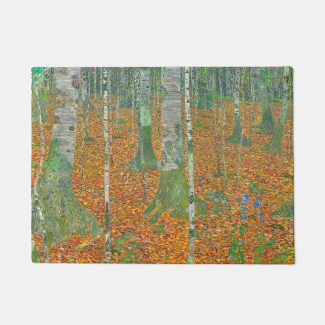 Gustav Klimt - Birch Forest Deurmat (Voorkant)