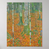 Gustav Klimt - Birch Forest Poster (Voorkant)