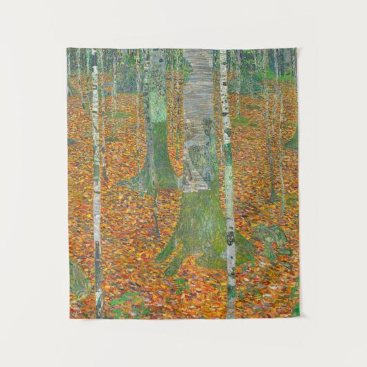 Gustav Klimt - Birch Forest Wandkleed (Voorkant)