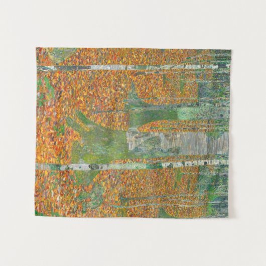Gustav Klimt - Birch Forest Wandkleed (Voorkant (horizontaal))
