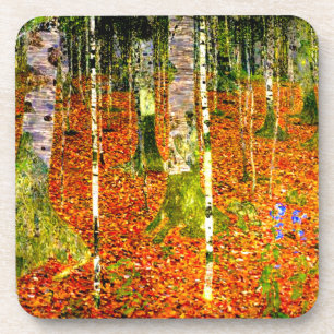 Gustav Klimt Birch Trees Bier Onderzetter