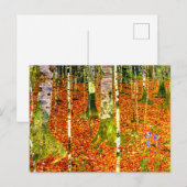 Gustav Klimt Birch Trees Briefkaart (Voorkant / Achterkant)