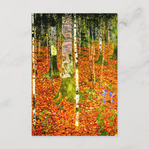 Gustav Klimt Birch Trees Informatiekaartje