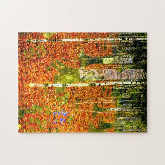 Gustav Klimt Birch Trees Legpuzzel (Horizontaal)