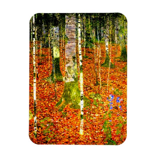 Gustav Klimt Birch Trees Magneet (Verticaal)