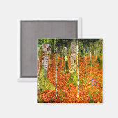Gustav Klimt Birch Trees Magneet (Voorkant / Achterkant)