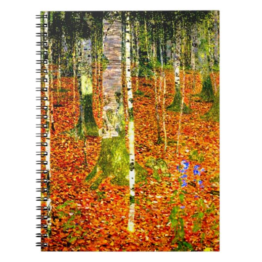 Gustav Klimt Birch Trees Notitieboek (Voorkant)