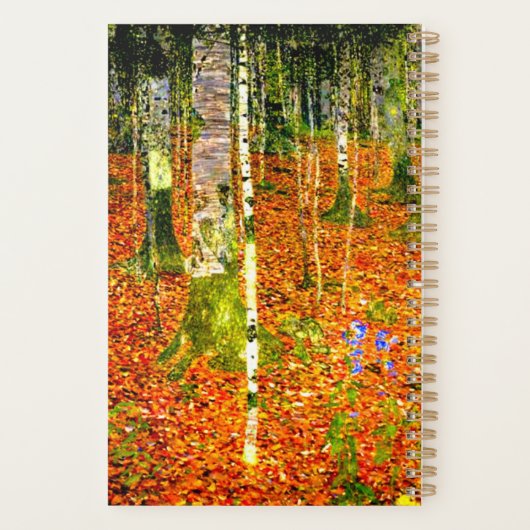 Gustav Klimt Birch Trees Planner (Achterkant)