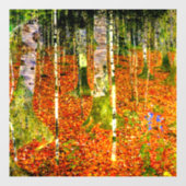 Gustav Klimt Birch Trees Raamsticker (Vel)