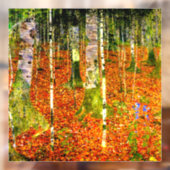 Gustav Klimt Birch Trees Raamsticker (Vel 2)
