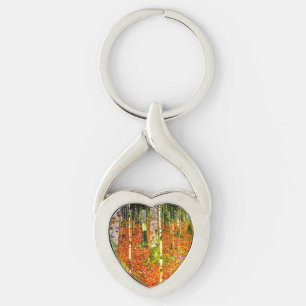 Gustav Klimt Birch Trees Sleutelhanger