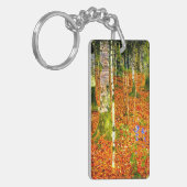 Gustav Klimt Birch Trees Sleutelhanger (Voorkant Links)