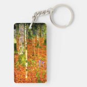 Gustav Klimt Birch Trees Sleutelhanger (achterkant)