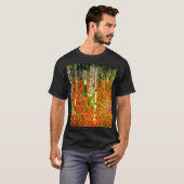 Gustav Klimt Birch Trees T-shirt (Voorkant volledig)