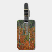 Gustav Klimt - Birch Wood Bagagelabel (Voorkant verticaal)
