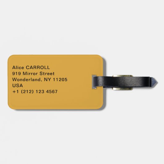 Gustav Klimt - Birch Wood Bagagelabel (Achterkant horizontaal)