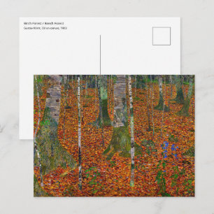 Gustav Klimt - Birch Wood Briefkaart