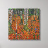 Gustav Klimt - Birch Wood Canvas Afdruk (Voorkant)