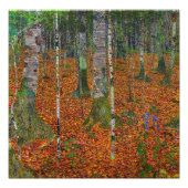 Gustav Klimt - Birch Wood Foto Afdruk (Voorkant)