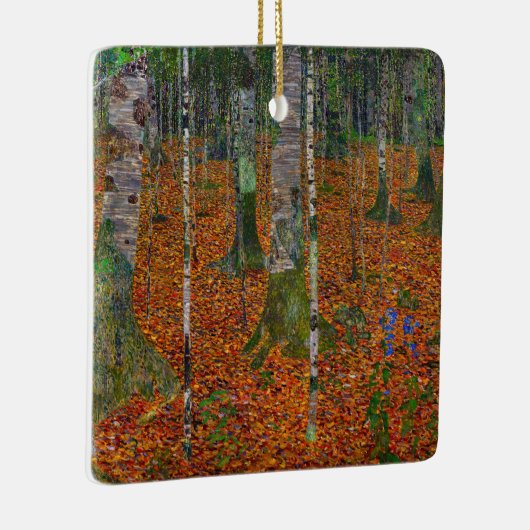 Gustav Klimt - Birch Wood Keramisch Ornament (Rechts)