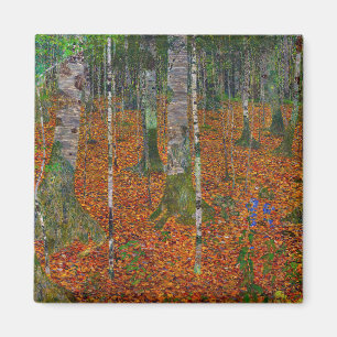 Gustav Klimt - Birch Wood Magneet