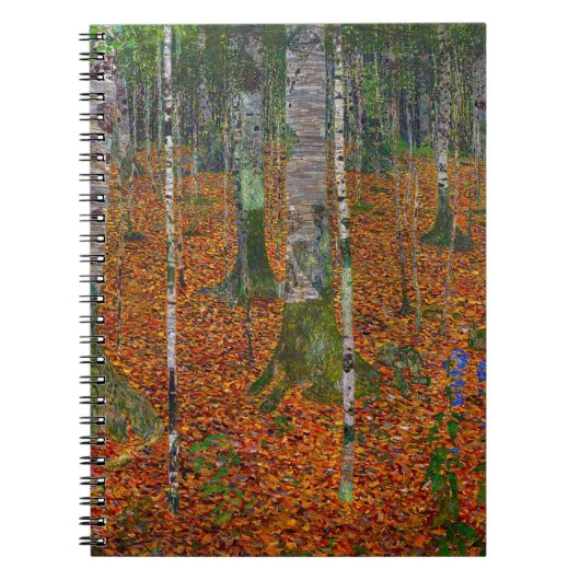 Gustav Klimt - Birch Wood Notitieboek (Voorkant)
