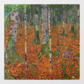 Gustav Klimt - Birch Wood Raamsticker (Vel)