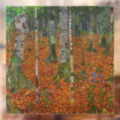 Gustav Klimt - Birch Wood Raamsticker (Vel 2)
