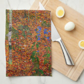 Gustav Klimt - Birch Wood Theedoek (Quarter Fold)