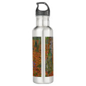 Gustav Klimt - Birch Wood Waterfles (Achterkant)