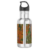 Gustav Klimt - Birch Wood Waterfles (Achterkant)