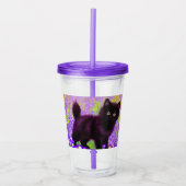 Gustav Klimt Black Kitten Acryl Drinkbeker (Voorkant)