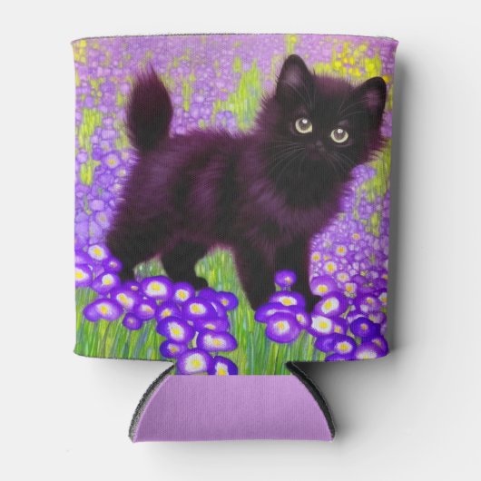 Gustav Klimt Black Kitten Blikjeskoeler (Voorkant)