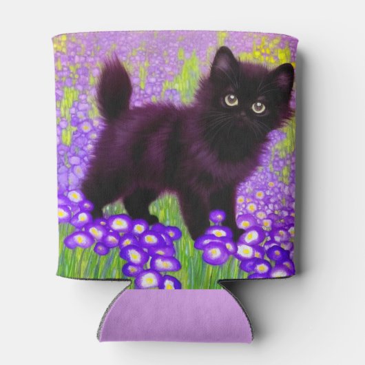 Gustav Klimt Black Kitten Blikjeskoeler (Achterkant)