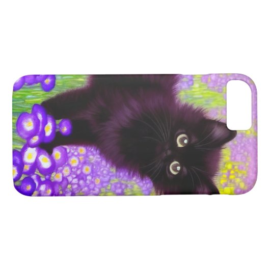 Gustav Klimt Black Kitten Case-Mate iPhone Case (Achterkant (Horizontaal))