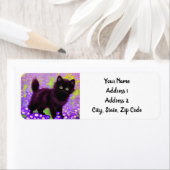 Gustav Klimt Black Kitten Etiket (Insitu)