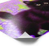 Gustav Klimt Black Kitten Foto Afdruk (Hoek)