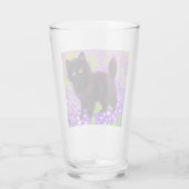 Gustav Klimt Black Kitten Glas (Achterkant)