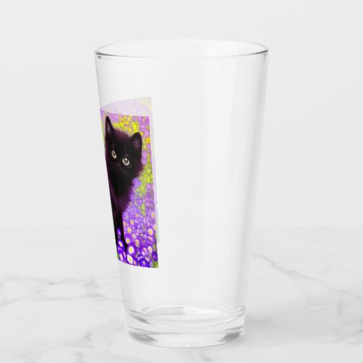Gustav Klimt Black Kitten Glas (Links)