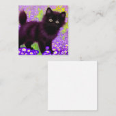 Gustav Klimt Black Kitten Informatiekaartje (Voorkant / Achterkant)