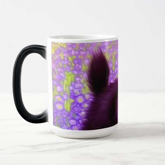 Gustav Klimt Black Kitten Magische Mok (Links)