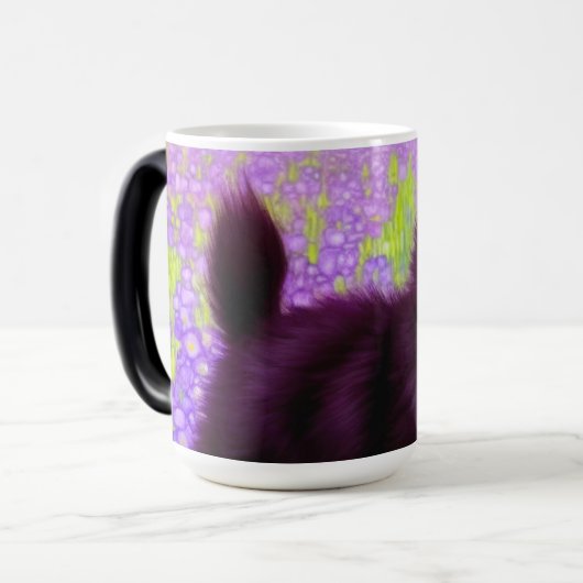 Gustav Klimt Black Kitten Magische Mok (Voorkant links)