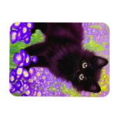 Gustav Klimt Black Kitten Magneet (Horizontaal)