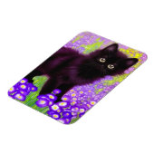 Gustav Klimt Black Kitten Magneet (Linkerzijde)