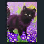 Gustav Klimt Black Kitten Notitieboek<br><div class="desc">Notitieboek met een zwarte poesje van Gustav Klimt! Deze breed geoogste schoonheid stelt zich voor in een groen veld van paarse bloemen. Een doordacht cadeau voor kattenliefhebbers en Oostenrijkse kunstliefhebbers!</div>