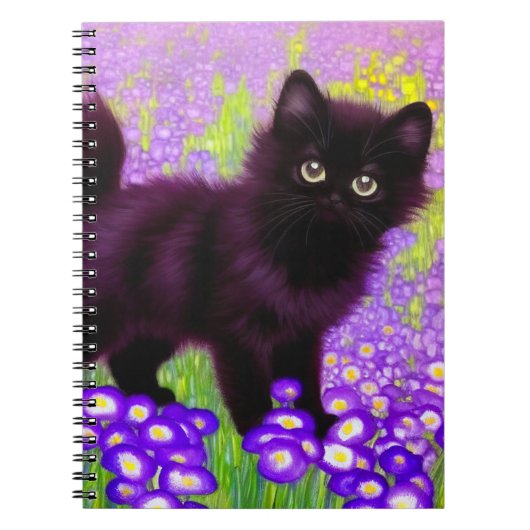 Gustav Klimt Black Kitten Notitieboek (Voorkant)