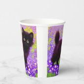 Gustav Klimt Black Kitten Papieren Bekers (Rechts)