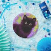 Gustav Klimt Black Kitten Papieren Bordje (Feest)
